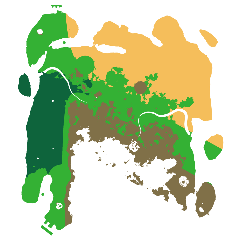 Biome Rust Map: Procedural Map, Size: 3500, Seed: 925181944