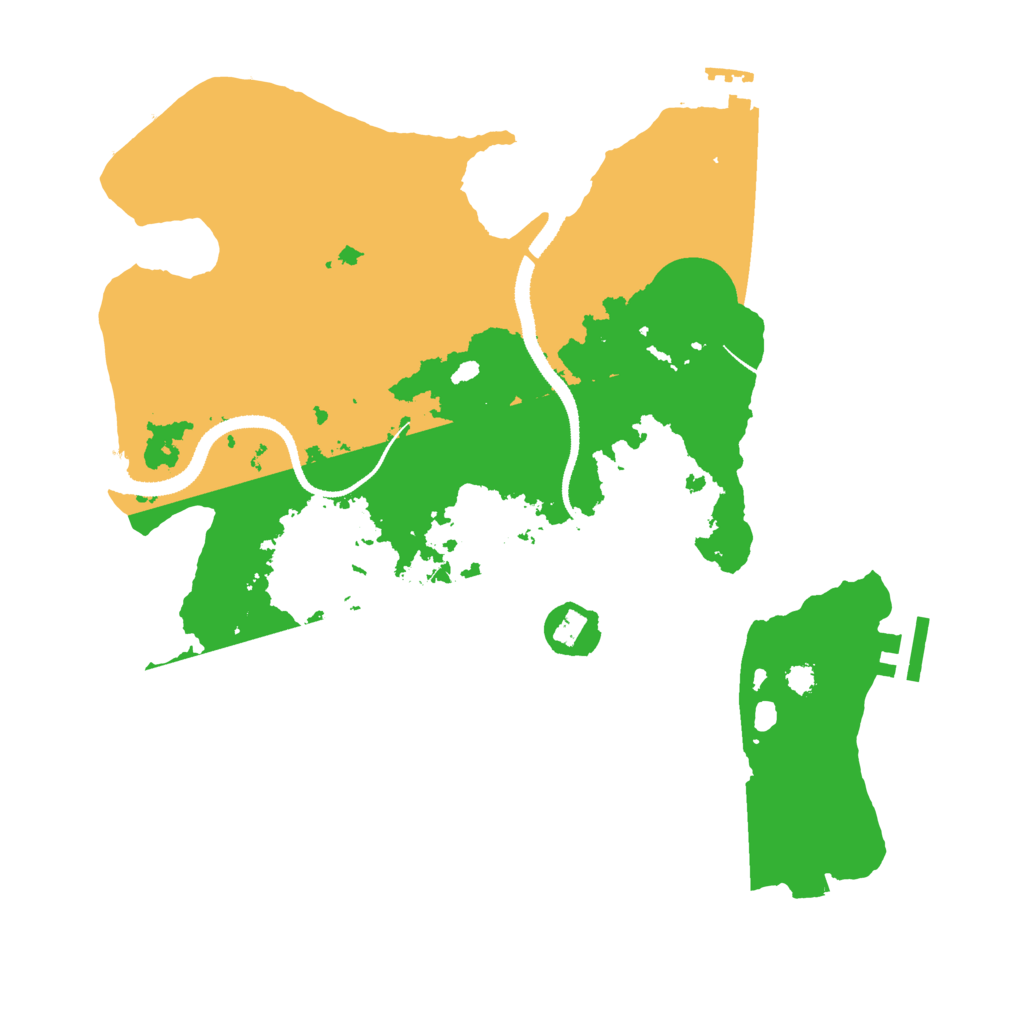 Biome Rust Map: Procedural Map, Size: 3200, Seed: 8471265