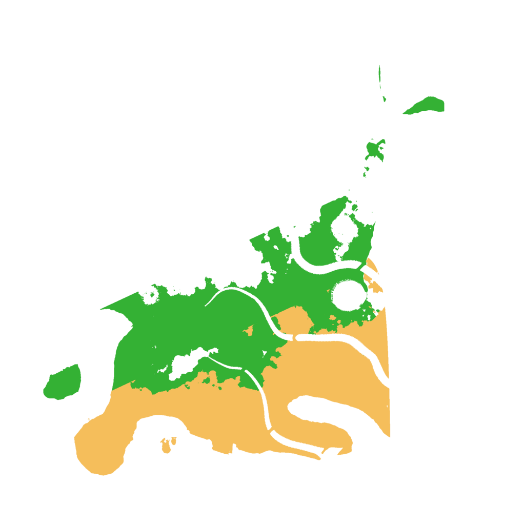 Biome Rust Map: Procedural Map, Size: 3000, Seed: 2058182672