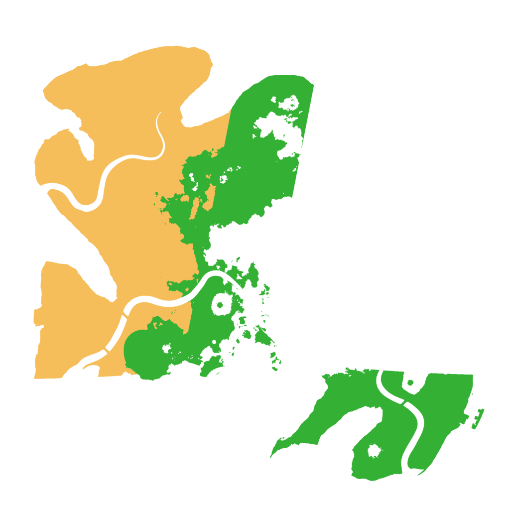 Biome Rust Map: Procedural Map, Size: 3500, Seed: 4825