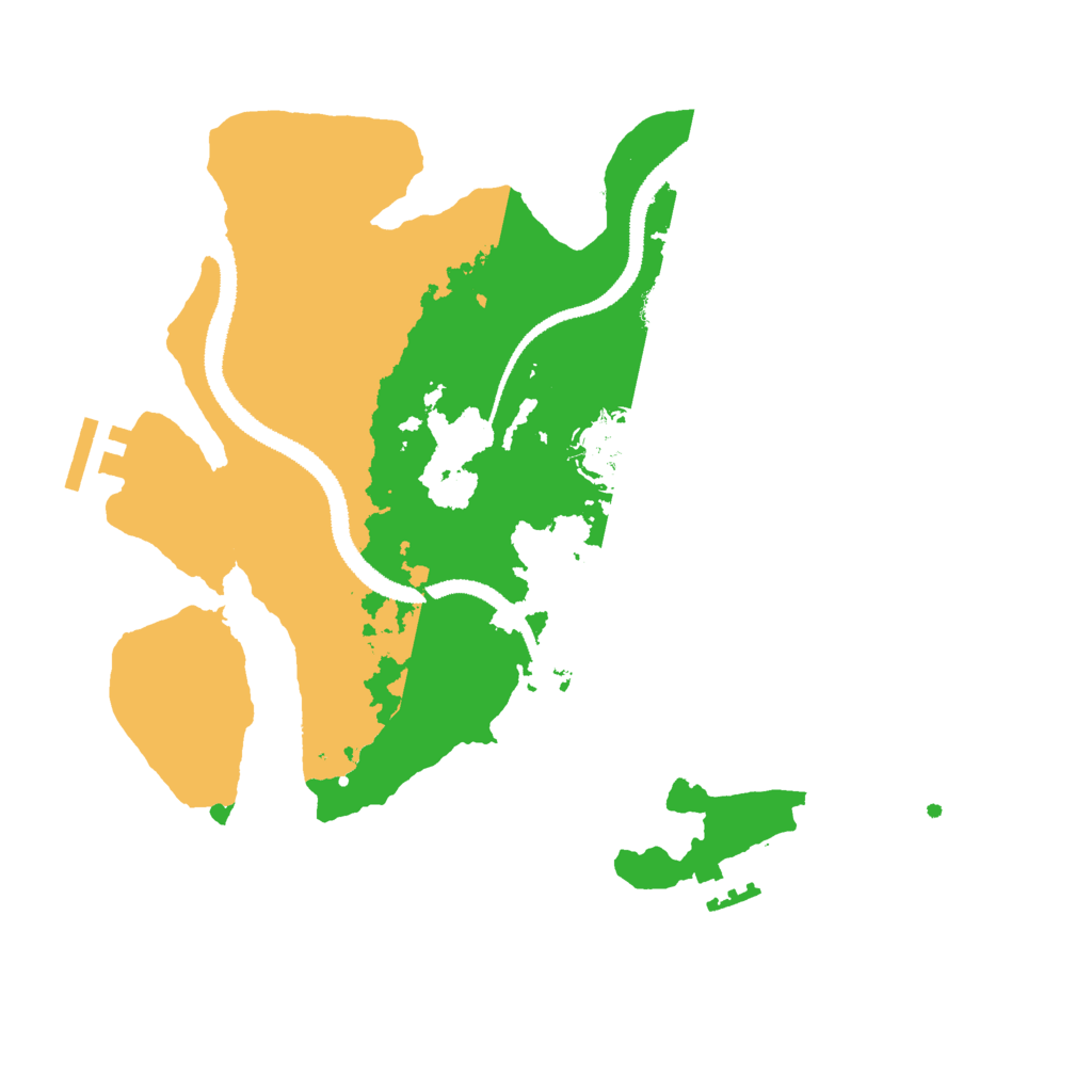 Biome Rust Map: Procedural Map, Size: 3000, Seed: 18380