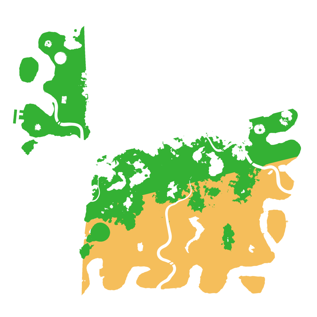 Biome Rust Map: Procedural Map, Size: 4590, Seed: 1