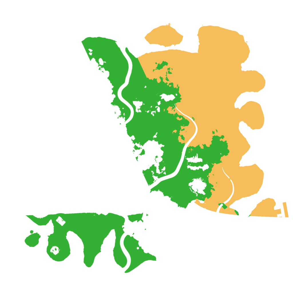 Biome Rust Map: Procedural Map, Size: 3500, Seed: 2069152160