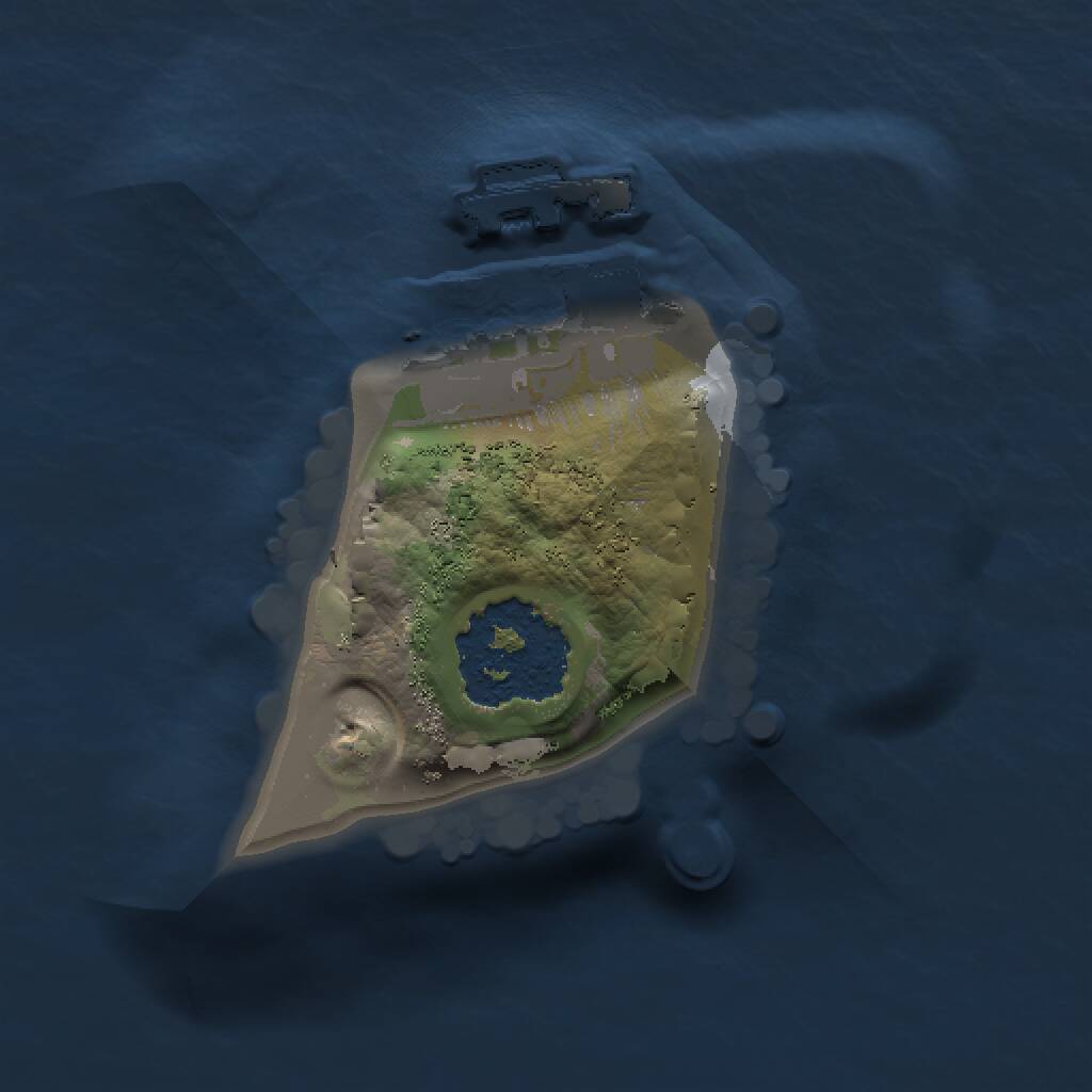 Rust Map: Procedural Map, Size: 1000, Seed: 4563272, 2 Monuments