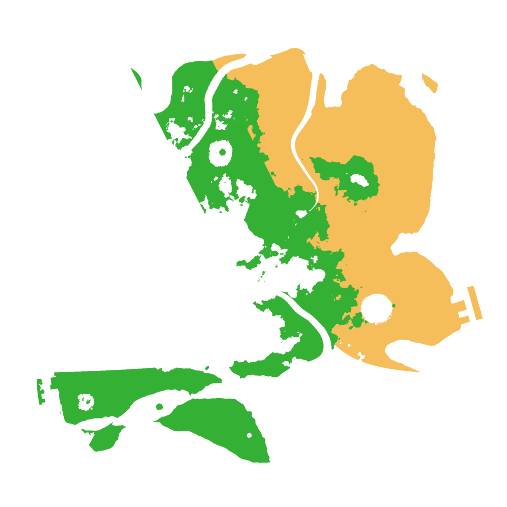 Biome Rust Map: Procedural Map, Size: 3000, Seed: 25207