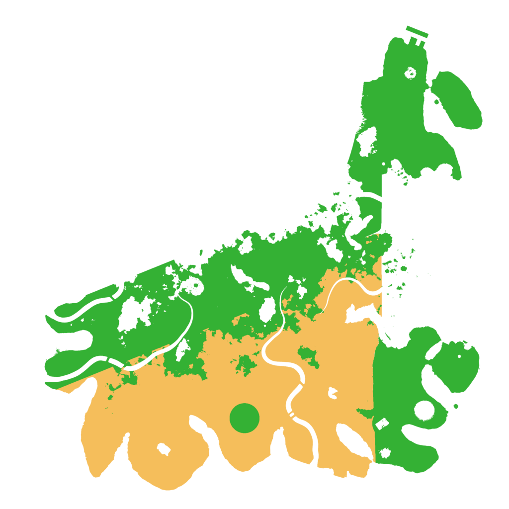 Biome Rust Map: Procedural Map, Size: 4500, Seed: 49599523