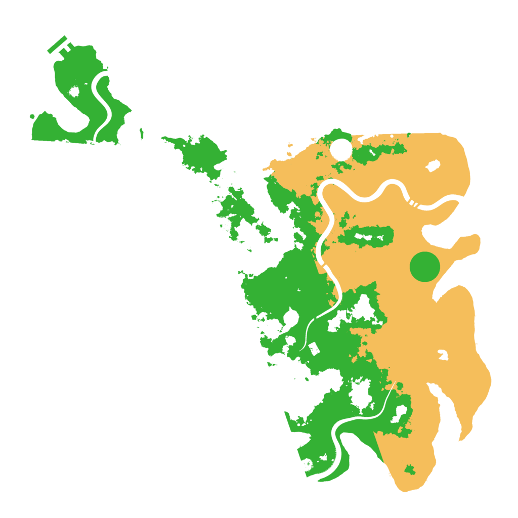 Biome Rust Map: Procedural Map, Size: 4500, Seed: 52123094