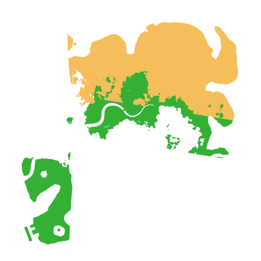 Biome Rust Map: Procedural Map, Size: 3500, Seed: 1834496