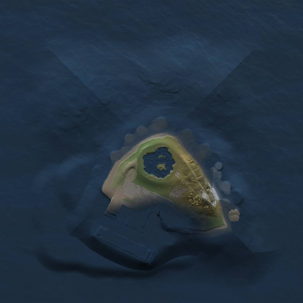 Rust Map: Procedural Map, Size: 1000, Seed: 464196436, 2 Monuments