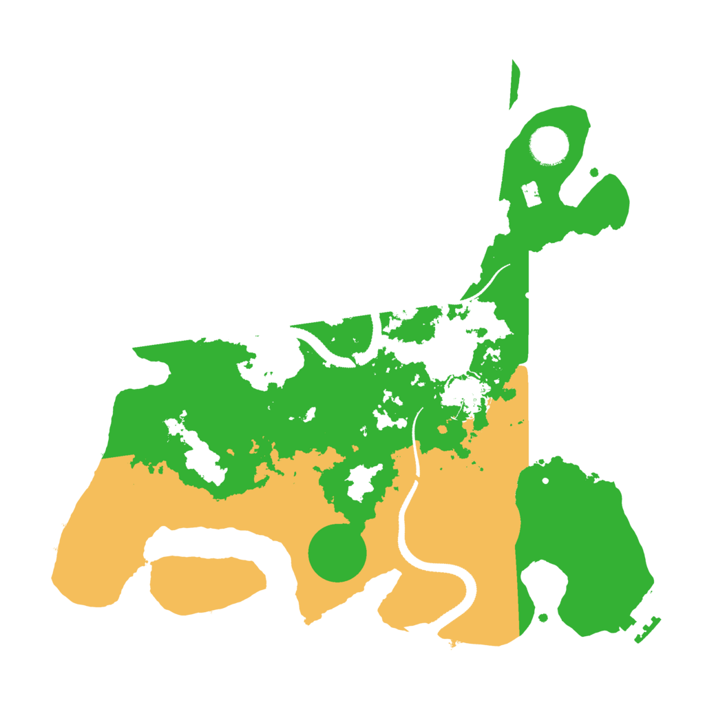 Biome Rust Map: Procedural Map, Size: 3200, Seed: 329059