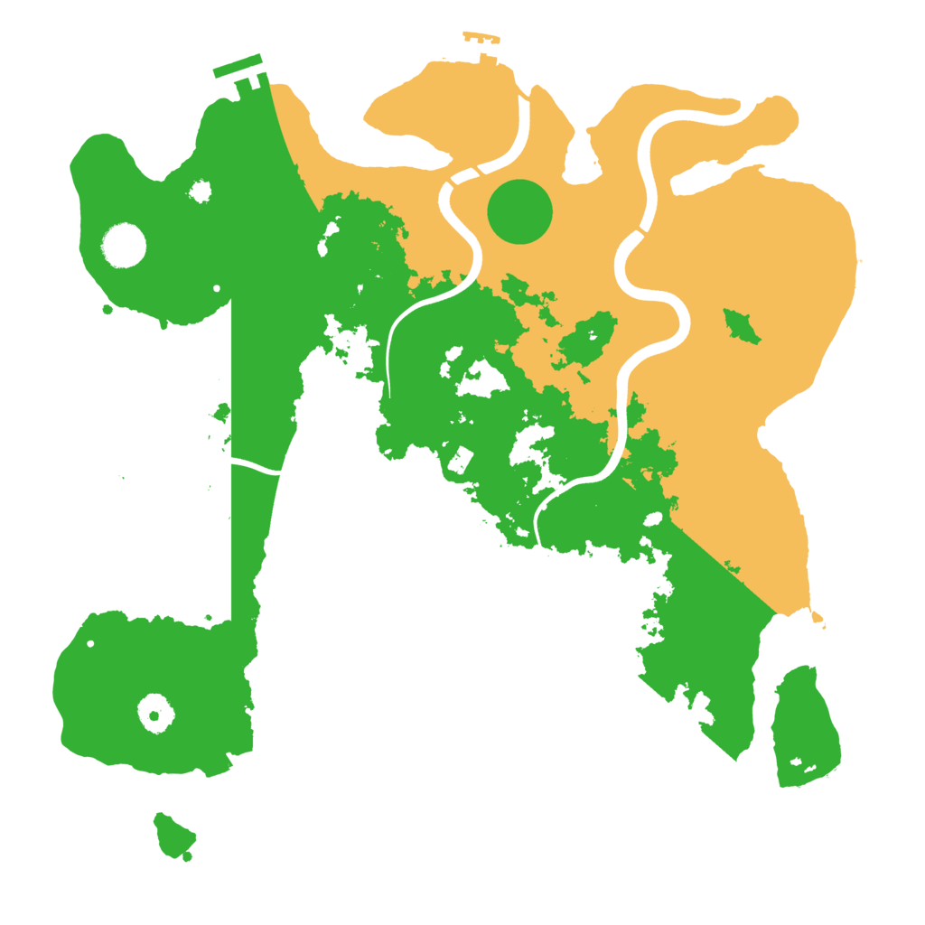 Biome Rust Map: Procedural Map, Size: 3750, Seed: 588070279