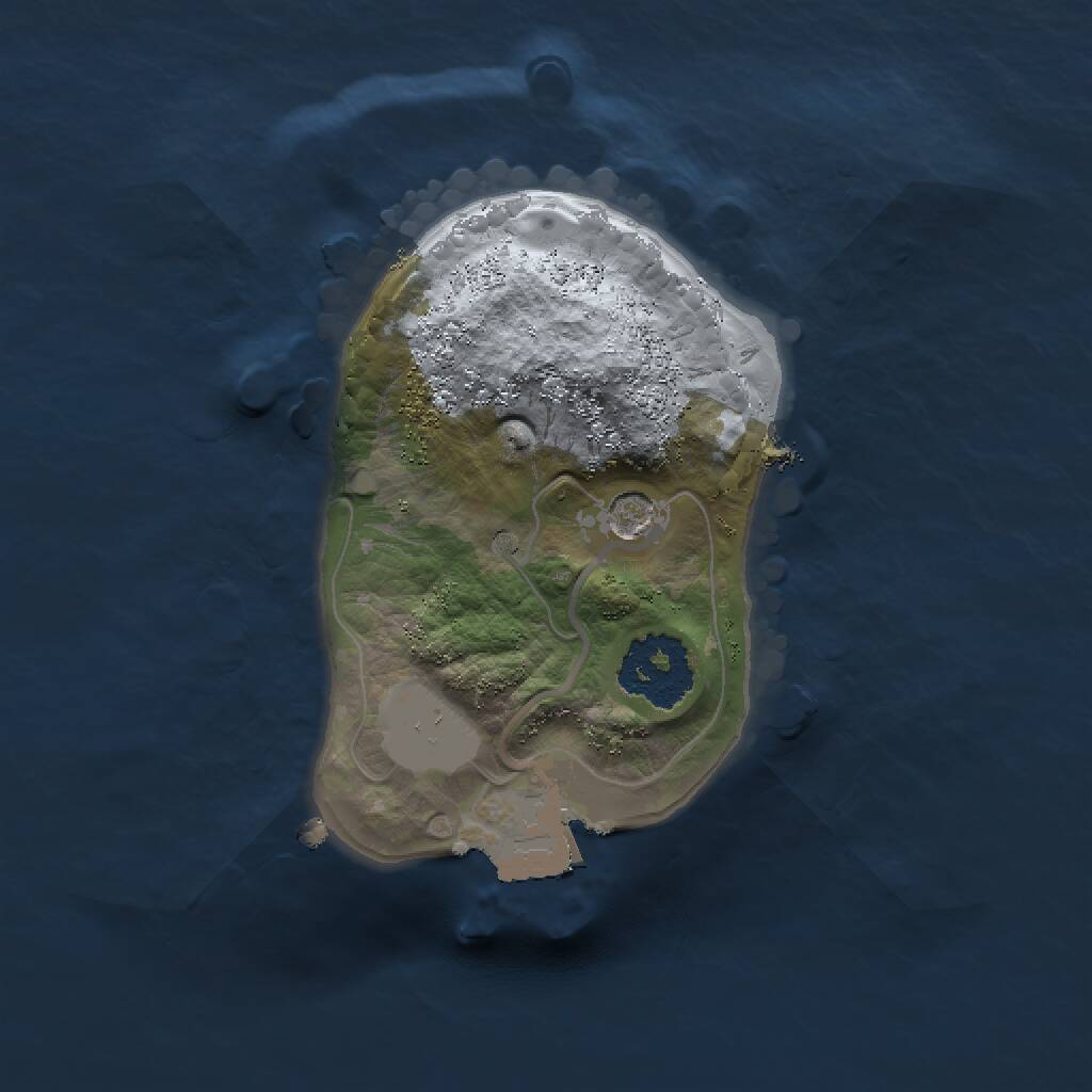 Rust Map: Procedural Map, Size: 1500, Seed: 552307771, 2 Monuments