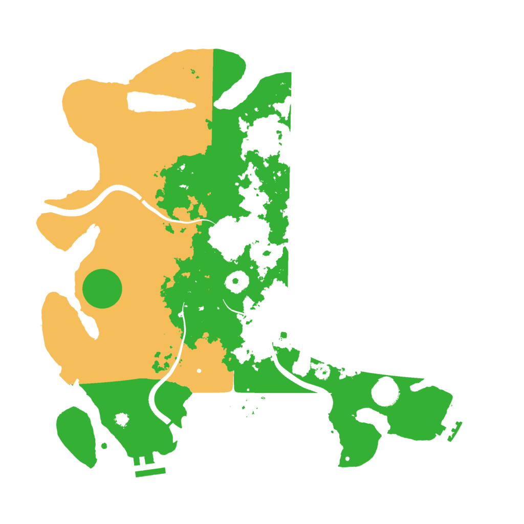 Biome Rust Map: Procedural Map, Size: 3500, Seed: 1141305720