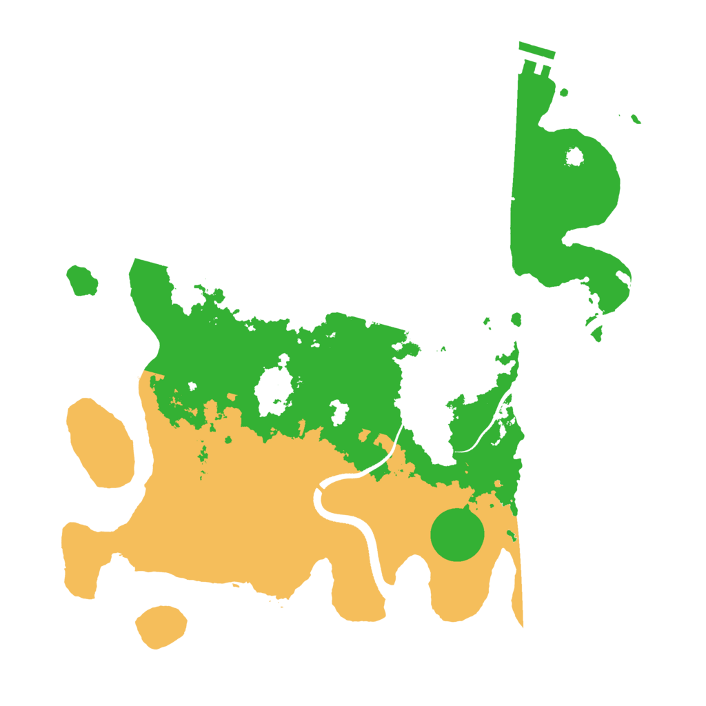 Biome Rust Map: Procedural Map, Size: 3500, Seed: 1568067839