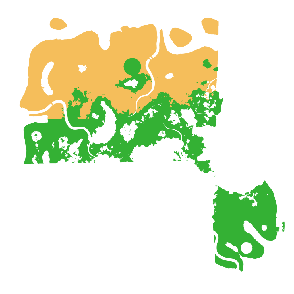 Biome Rust Map: Procedural Map, Size: 4500, Seed: 65520