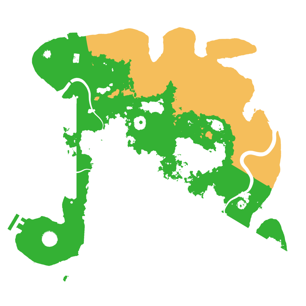 Biome Rust Map: Procedural Map, Size: 3500, Seed: 2009782323