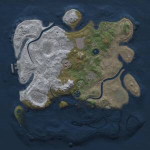 Thumbnail Rust Map: Procedural Map, Size: 3500, Seed: 702120017, 13 Monuments