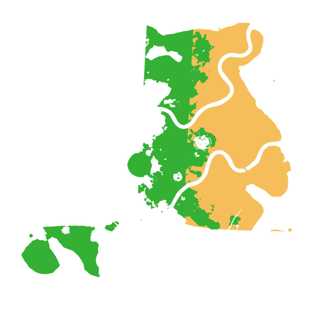Biome Rust Map: Procedural Map, Size: 3500, Seed: 2028790713