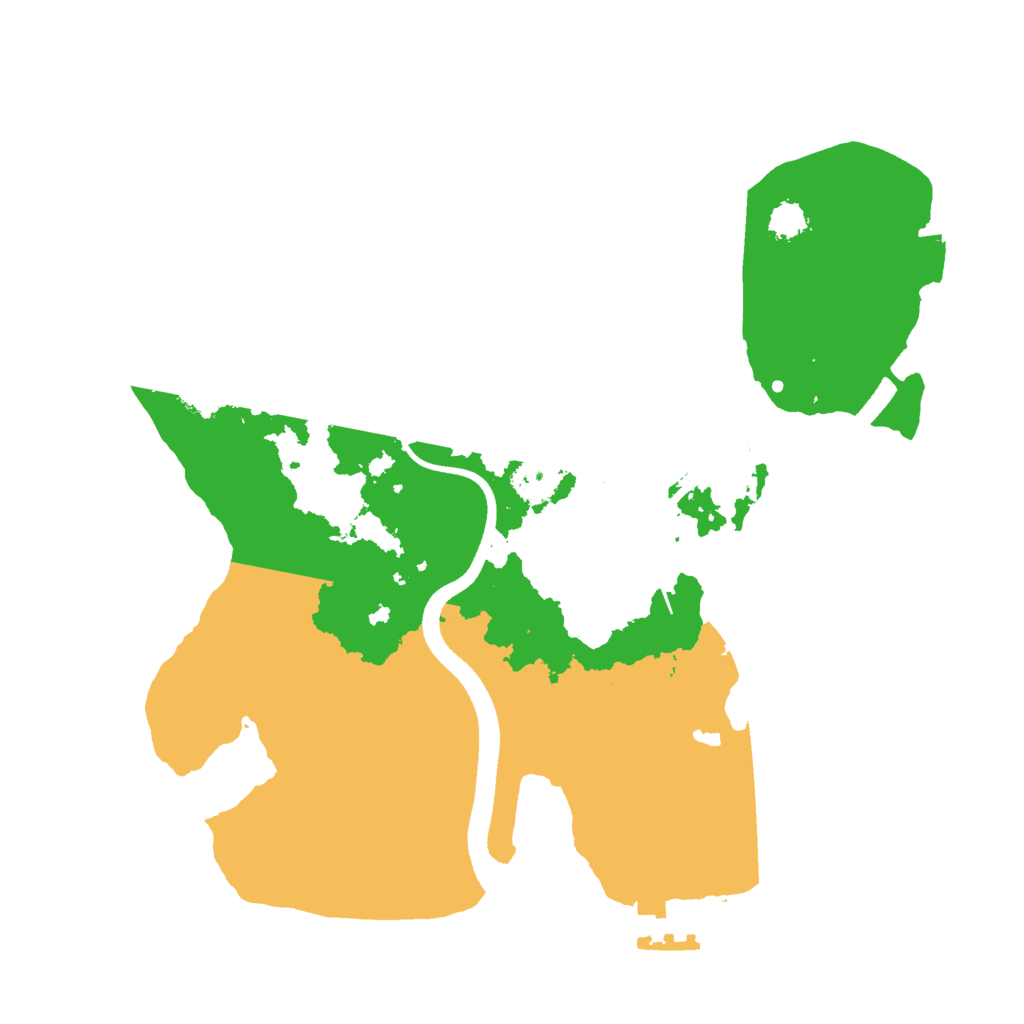 Biome Rust Map: Procedural Map, Size: 2500, Seed: 1461999188