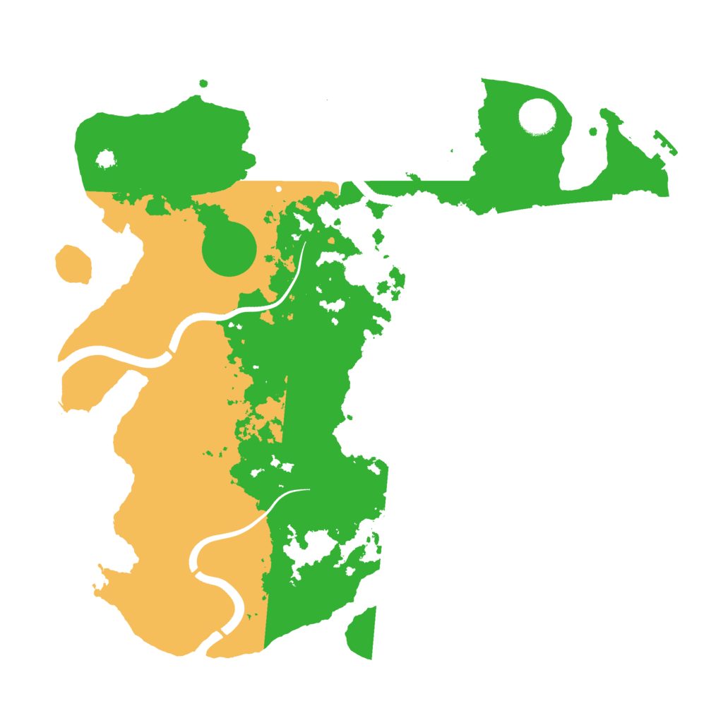 Biome Rust Map: Procedural Map, Size: 3500, Seed: 327164187