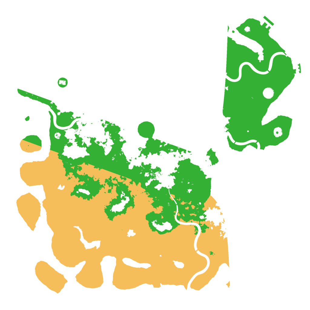 Biome Rust Map: Procedural Map, Size: 5000, Seed: 3407