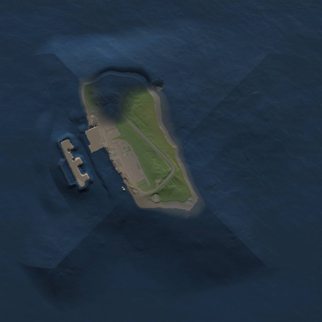 Rust Map: Procedural Map, Size: 1000, Seed: 638392669, 2 Monuments