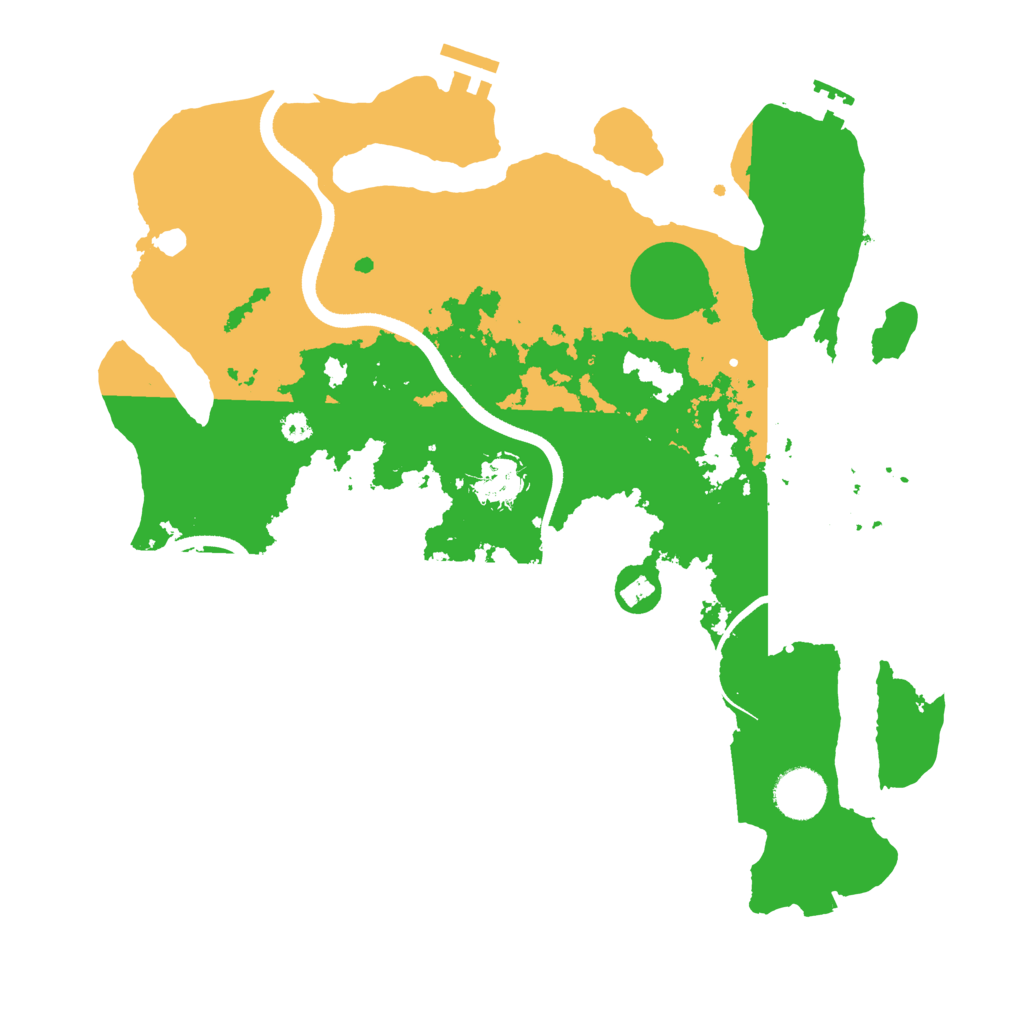 Biome Rust Map: Procedural Map, Size: 3500, Seed: 1414213