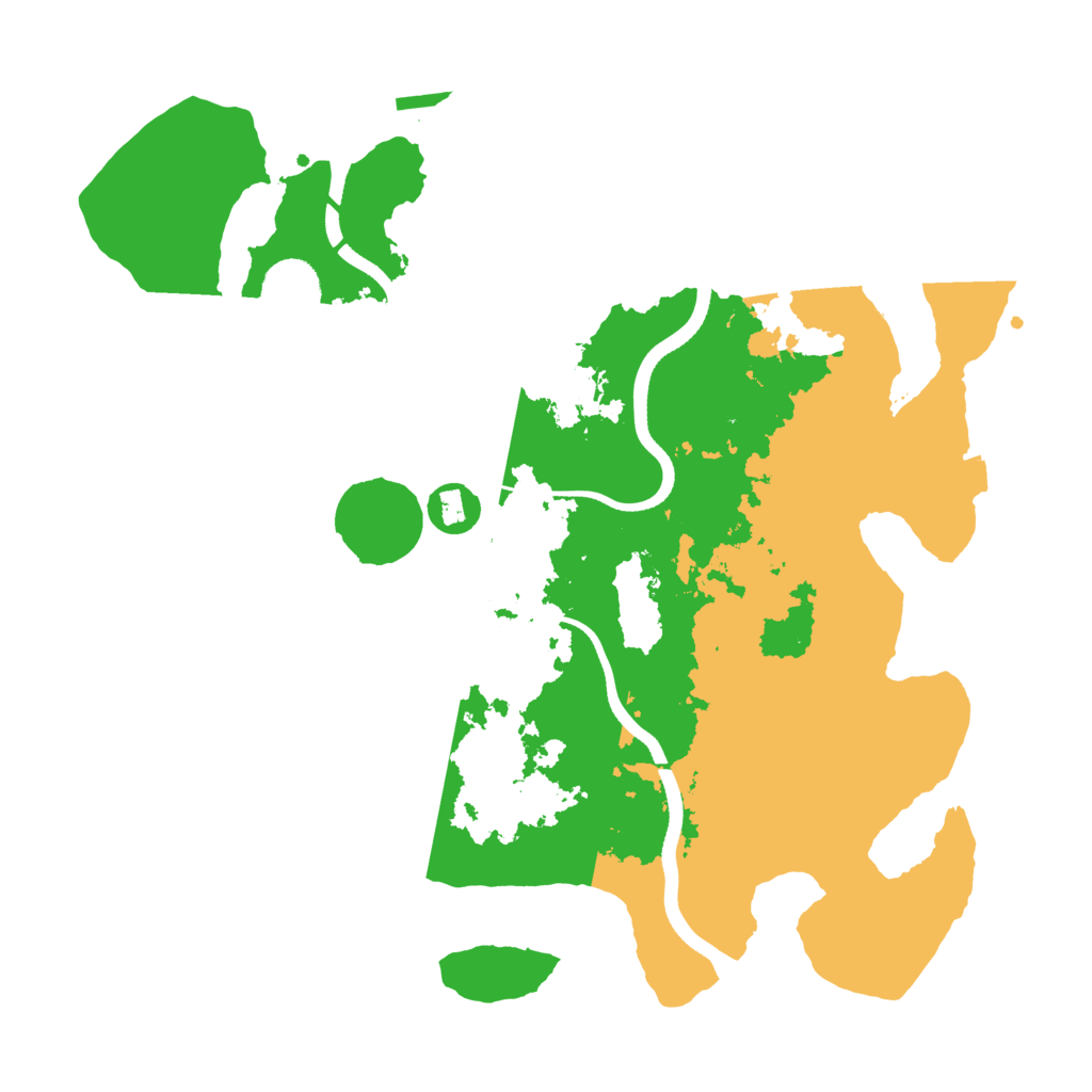Biome Rust Map: Procedural Map, Size: 3500, Seed: 592381253