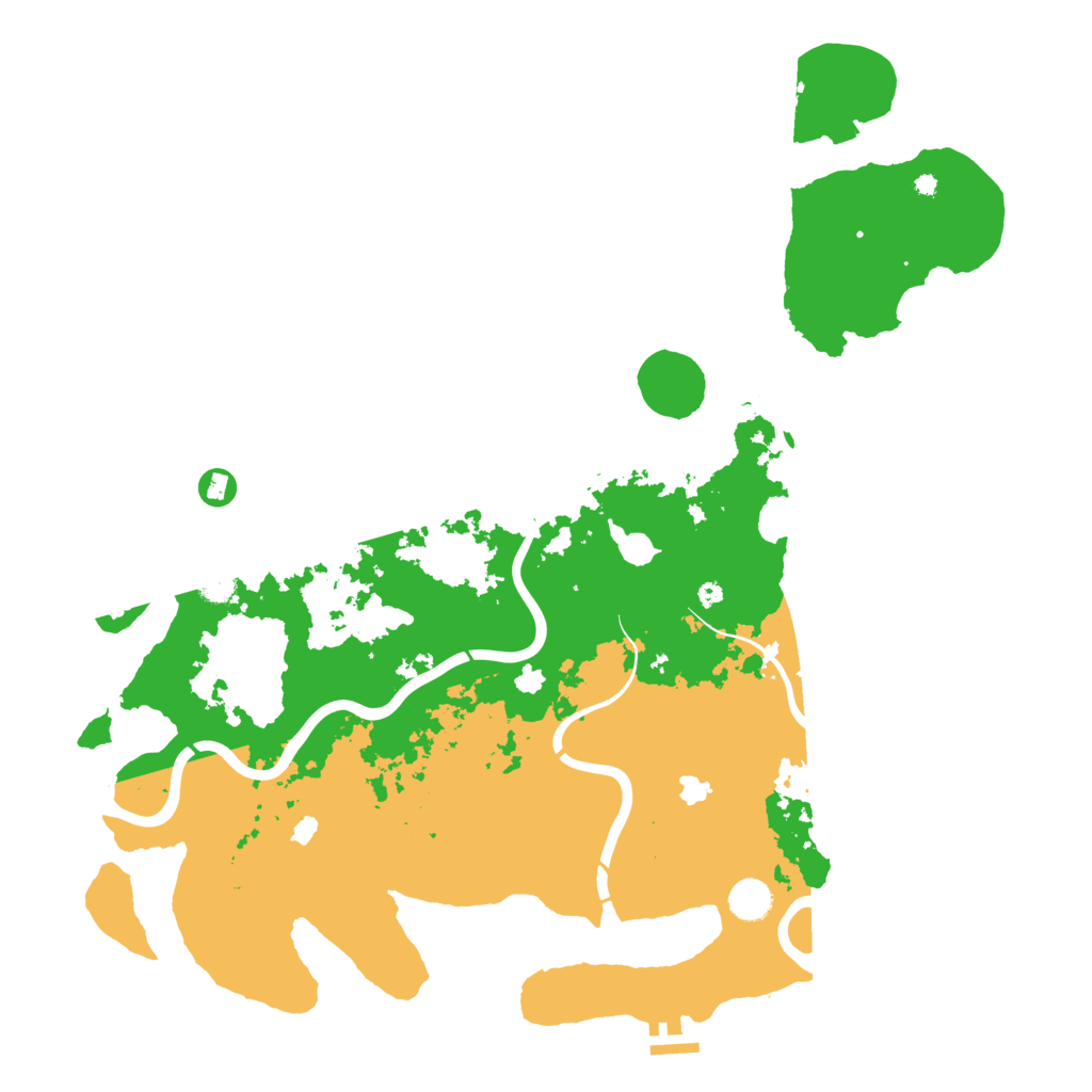 Biome Rust Map: Procedural Map, Size: 4500, Seed: 7457445