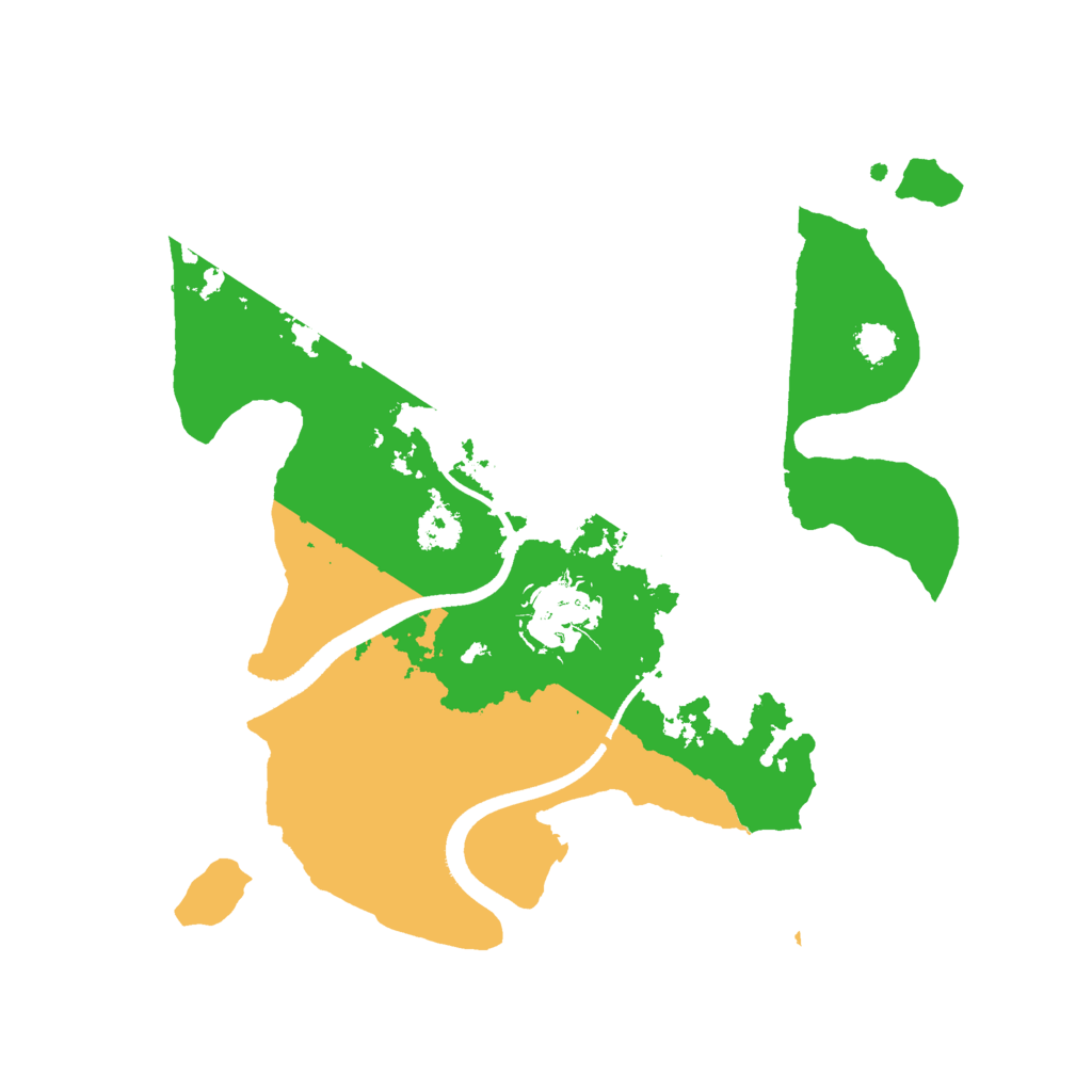 Biome Rust Map: Procedural Map, Size: 2500, Seed: 48786