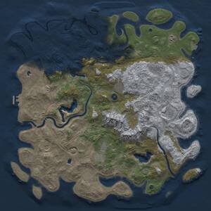 Thumbnail Rust Map: Procedural Map, Size: 5000, Seed: 569815, 15 Monuments