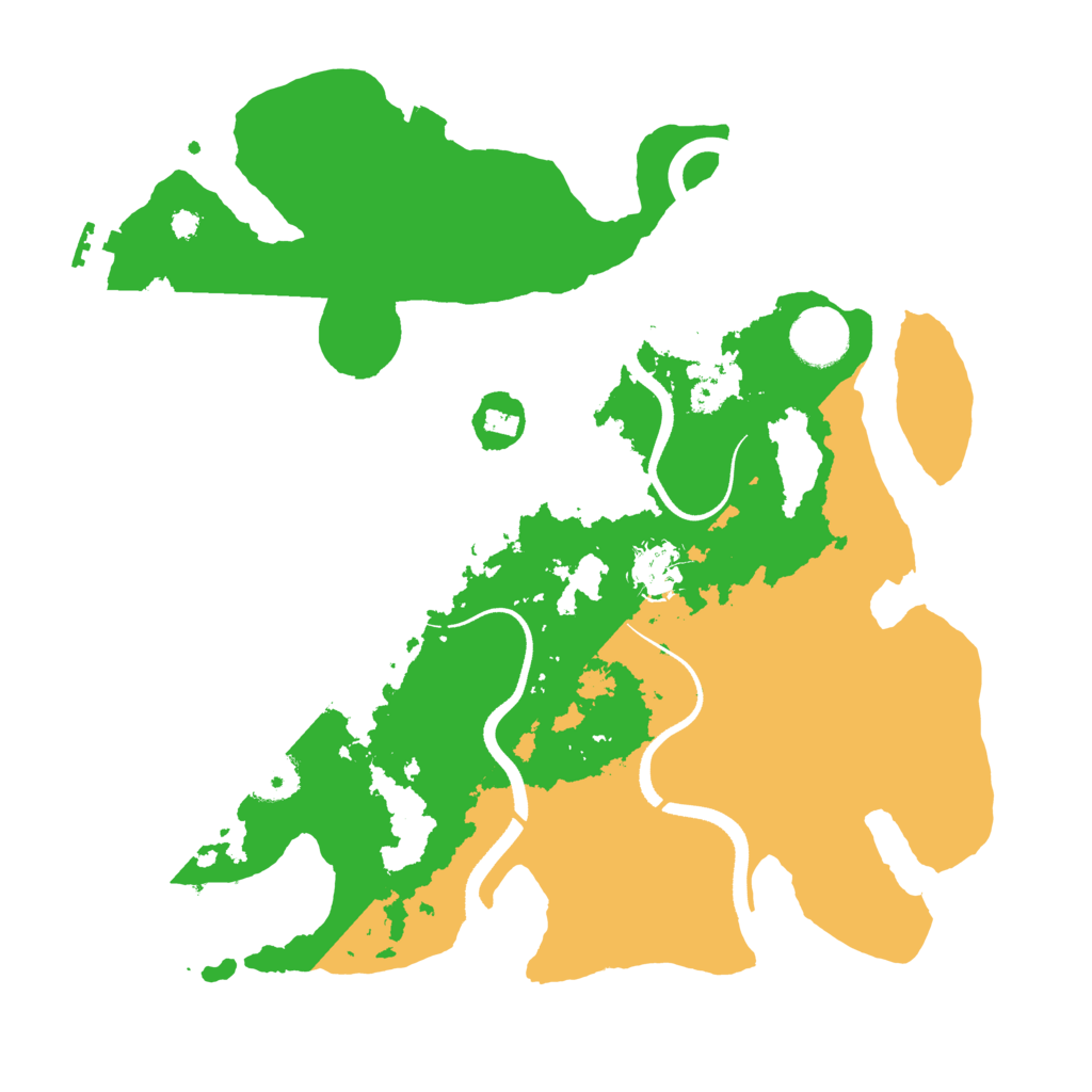 Biome Rust Map: Procedural Map, Size: 3500, Seed: 563402837