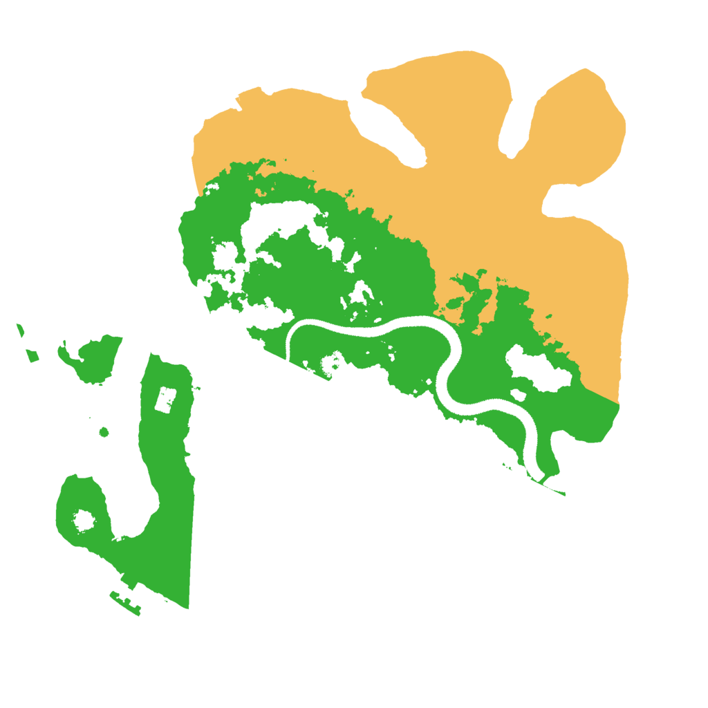 Biome Rust Map: Procedural Map, Size: 3000, Seed: 48303576