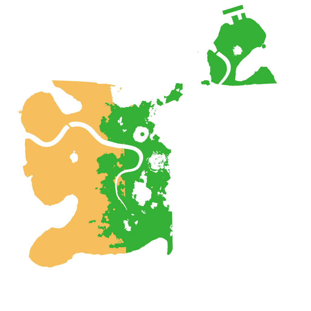 Biome Rust Map: Procedural Map, Size: 3000, Seed: 76593