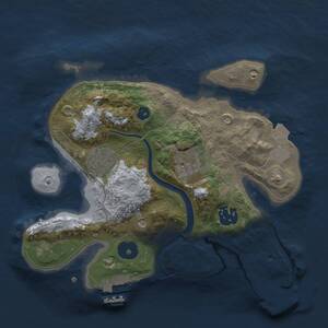 Thumbnail Rust Map: Procedural Map, Size: 2500, Seed: 575671, 7 Monuments
