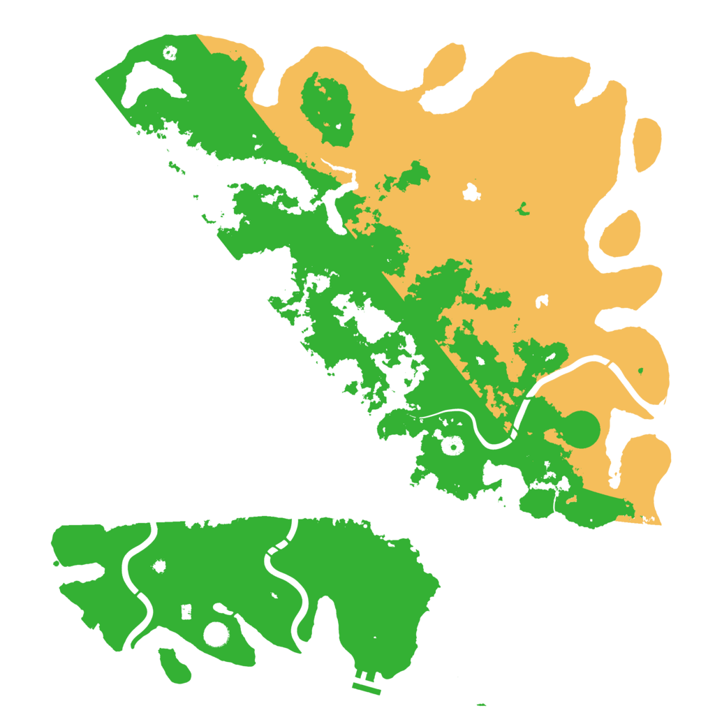 Biome Rust Map: Procedural Map, Size: 5000, Seed: 26346