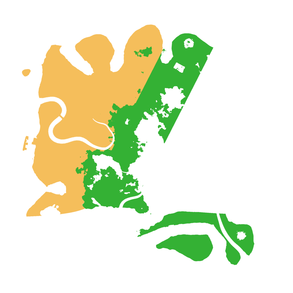 Biome Rust Map: Procedural Map, Size: 3000, Seed: 2104062199