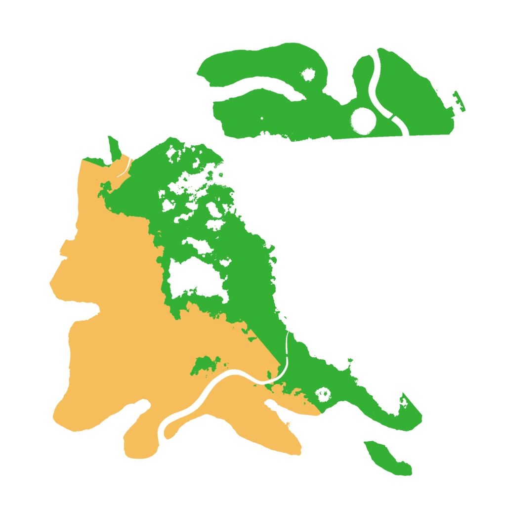 Biome Rust Map: Procedural Map, Size: 3500, Seed: 148837769