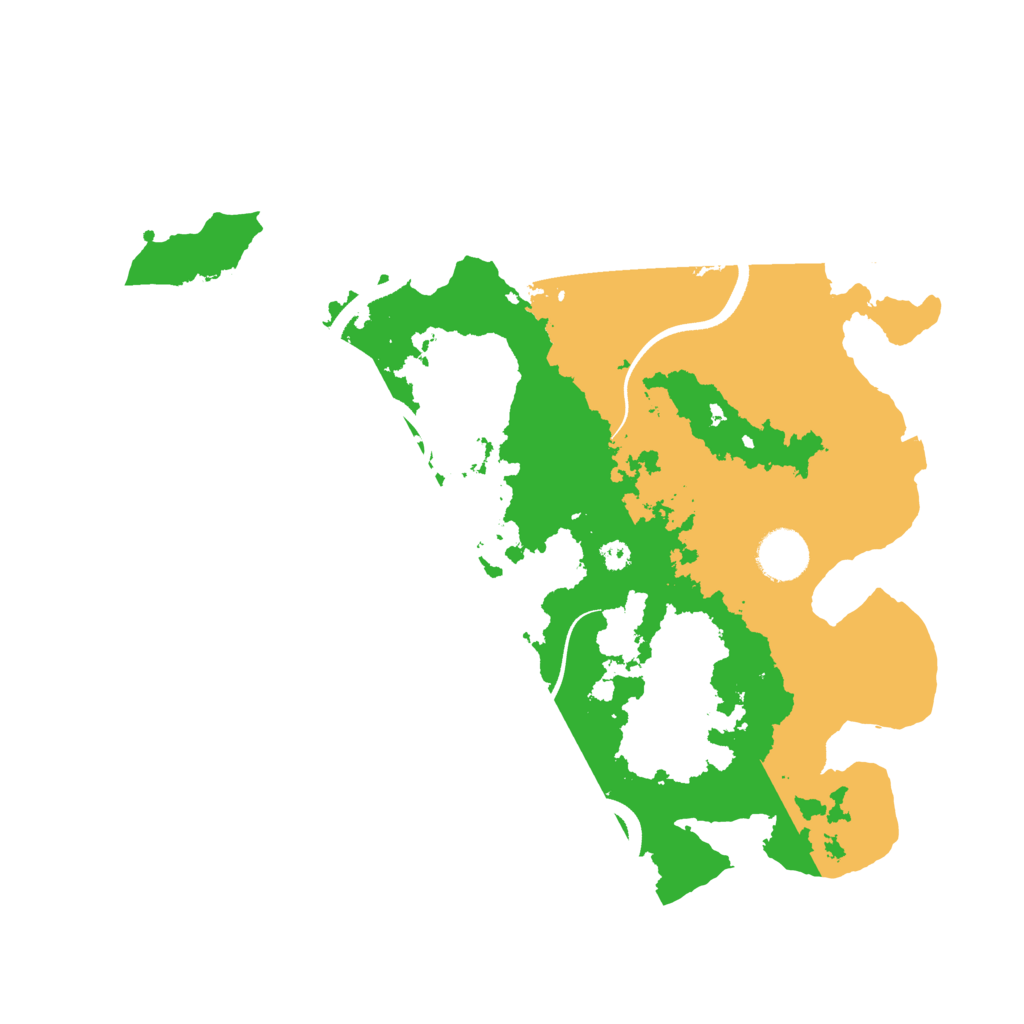 Biome Rust Map: Procedural Map, Size: 3500, Seed: 239683