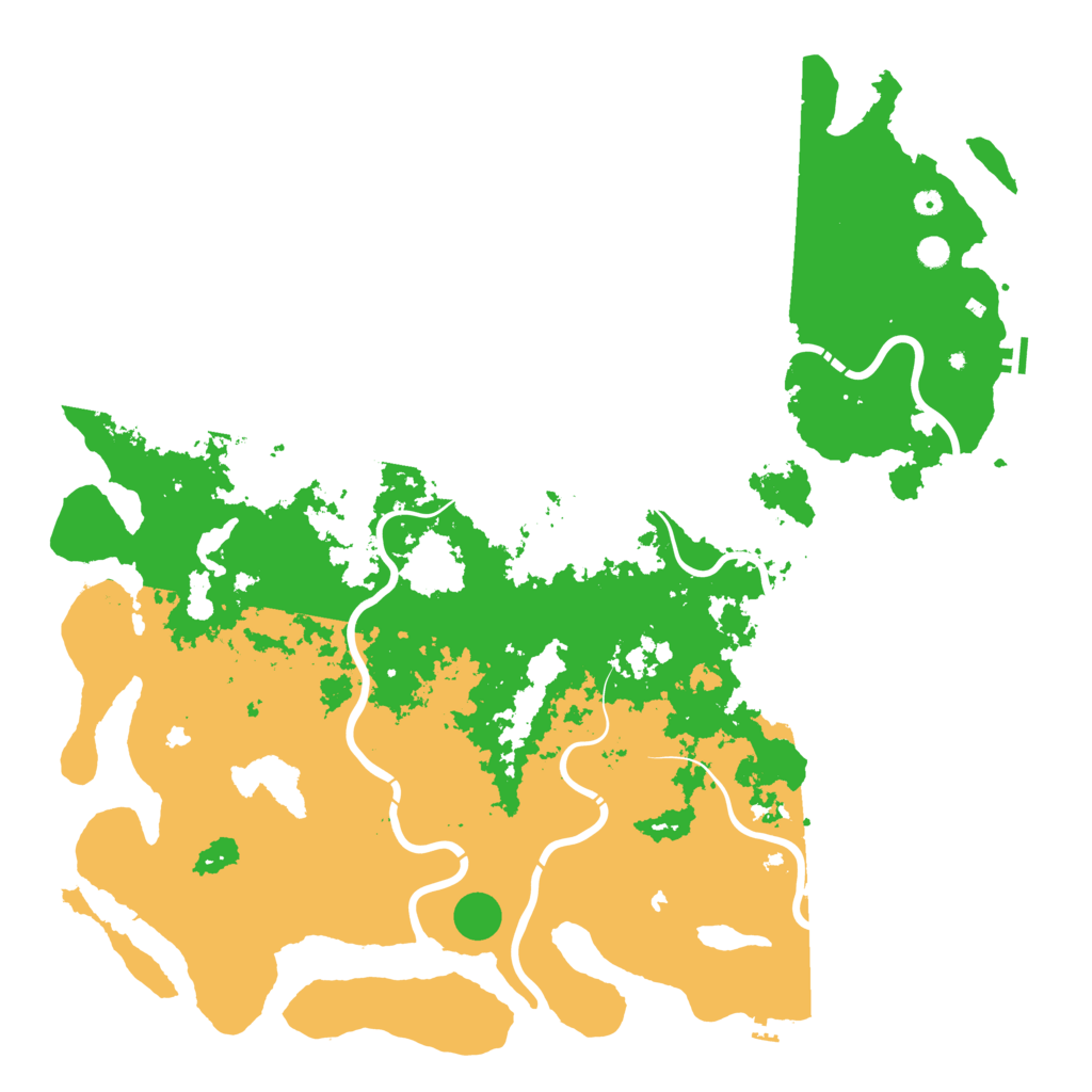 Biome Rust Map: Procedural Map, Size: 6000, Seed: 1390017596