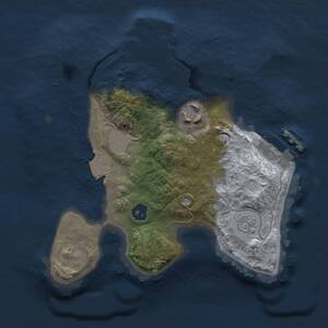 Thumbnail Rust Map: Procedural Map, Size: 2000, Seed: 600090892, 5 Monuments