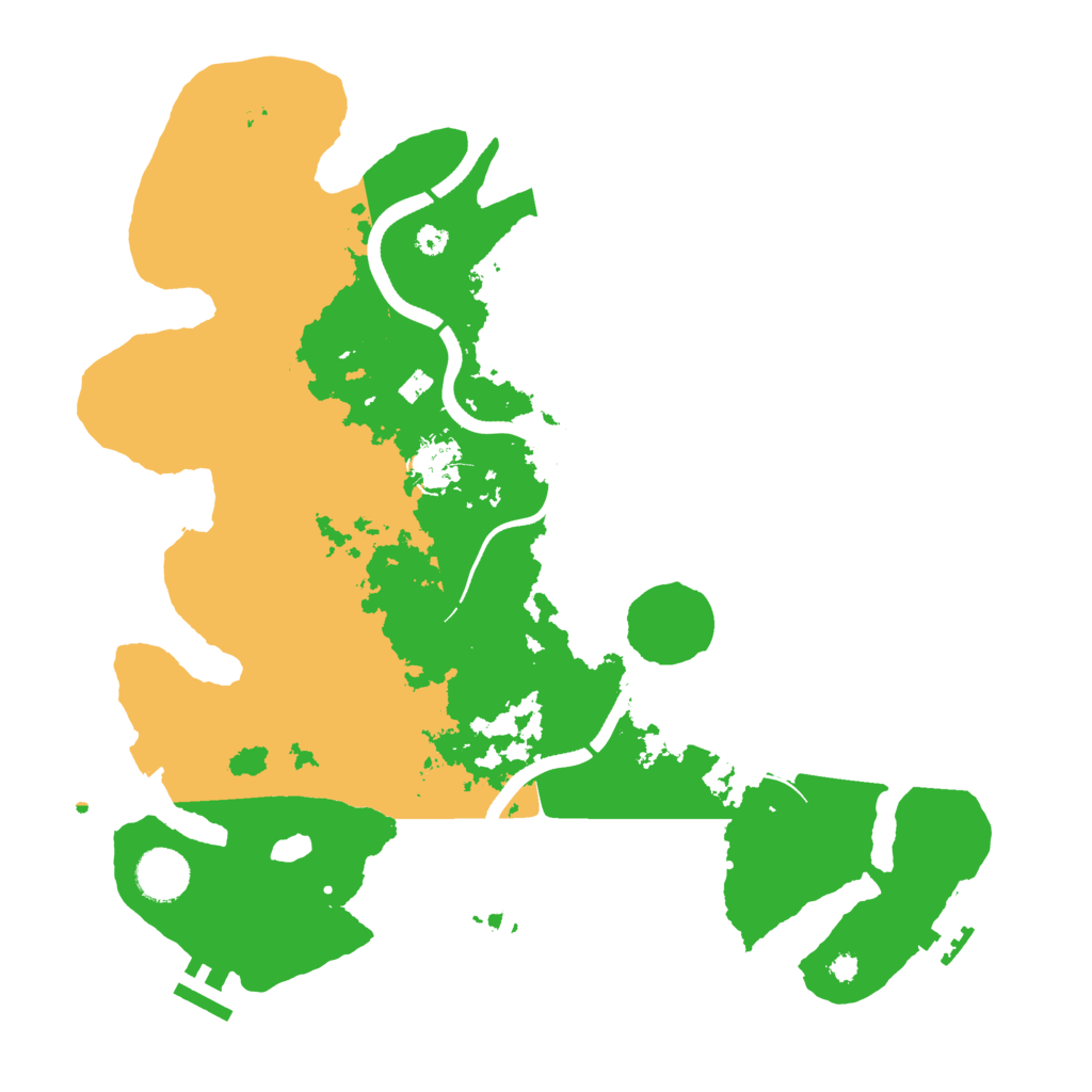 Biome Rust Map: Procedural Map, Size: 3600, Seed: 2739