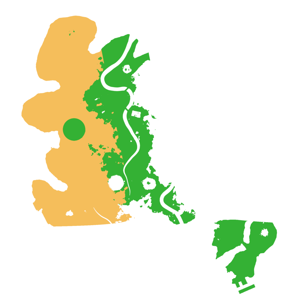 Biome Rust Map: Procedural Map, Size: 3600, Seed: 2739