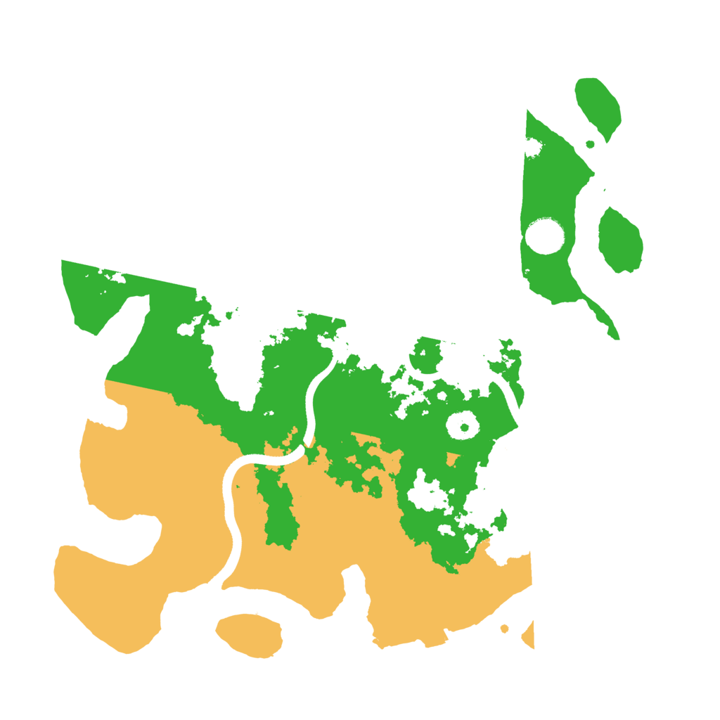 Biome Rust Map: Procedural Map, Size: 3500, Seed: 129310