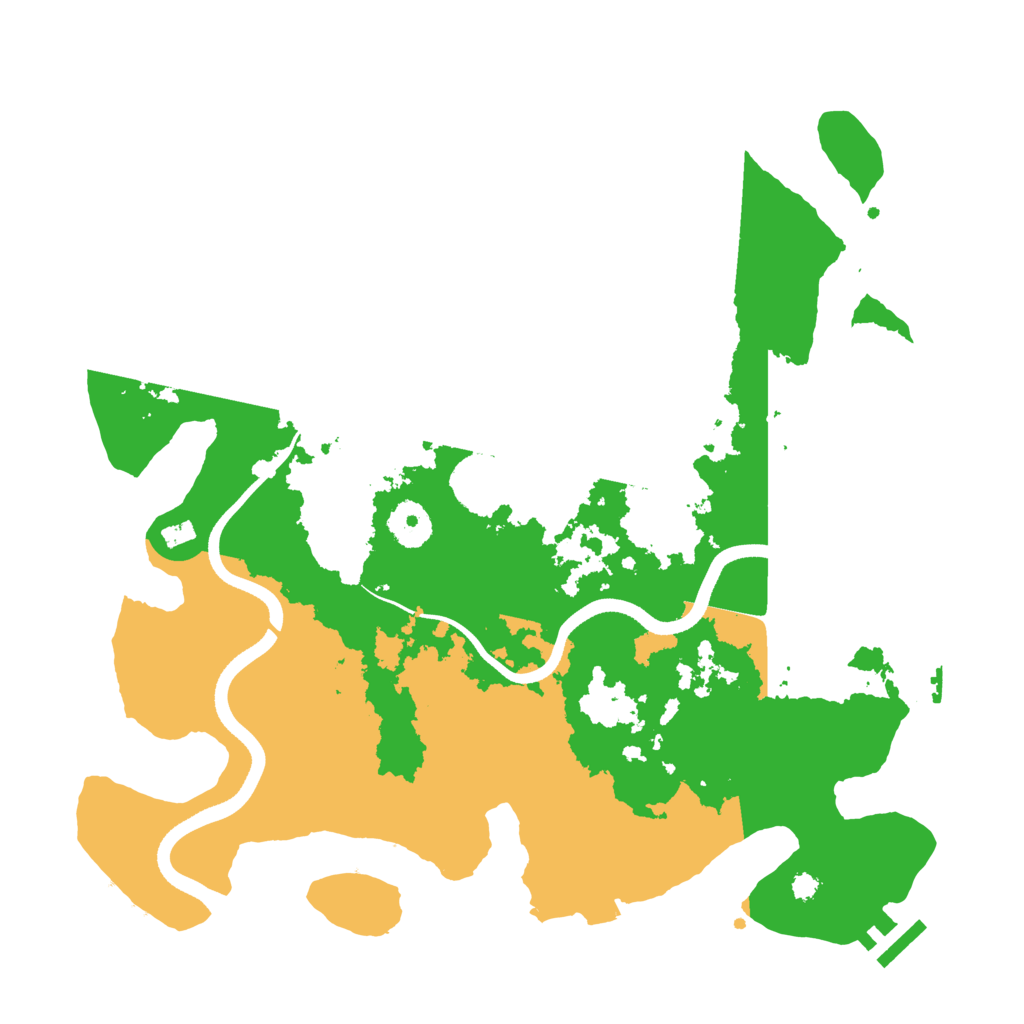 Biome Rust Map: Procedural Map, Size: 3500, Seed: 129310
