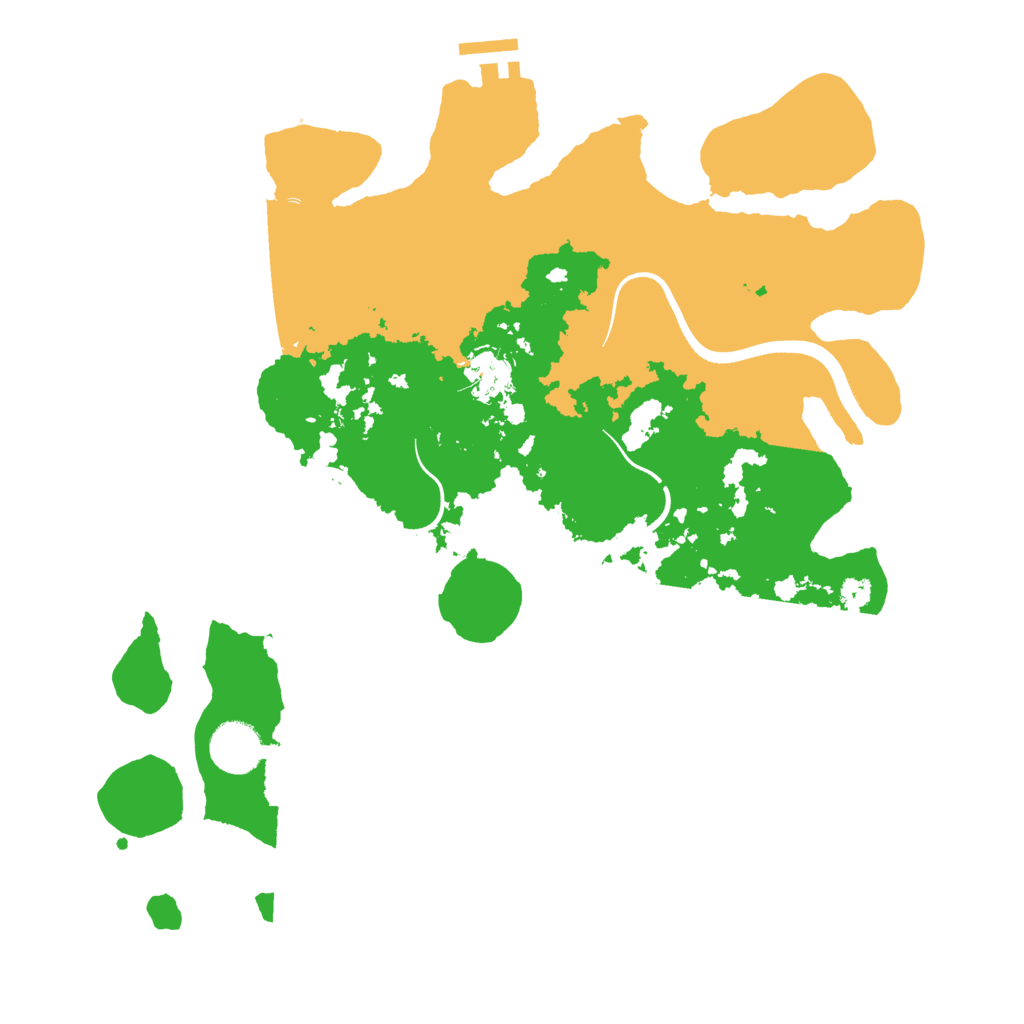 Biome Rust Map: Procedural Map, Size: 3500, Seed: 1967796253