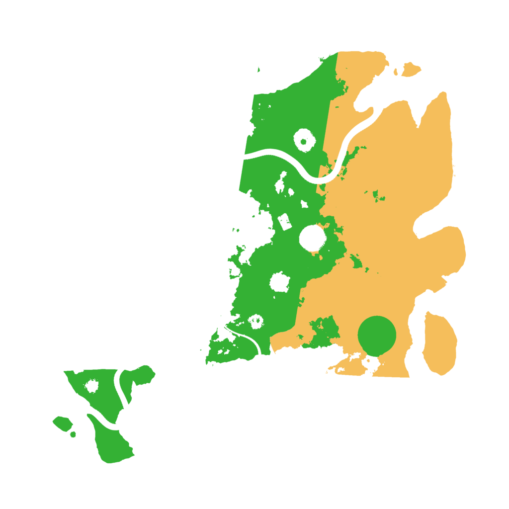 Biome Rust Map: Procedural Map, Size: 3500, Seed: 1843672864
