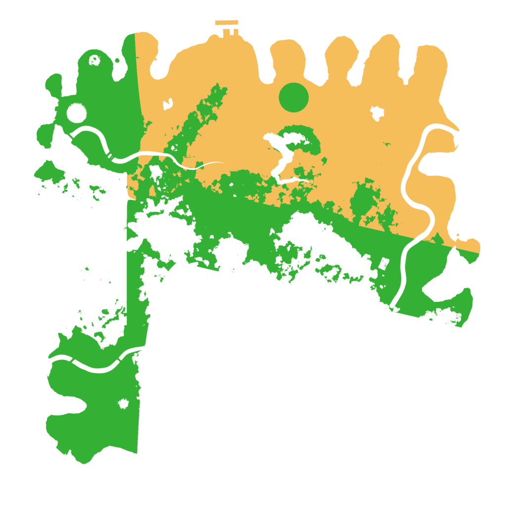 Biome Rust Map: Procedural Map, Size: 4500, Seed: 319622215