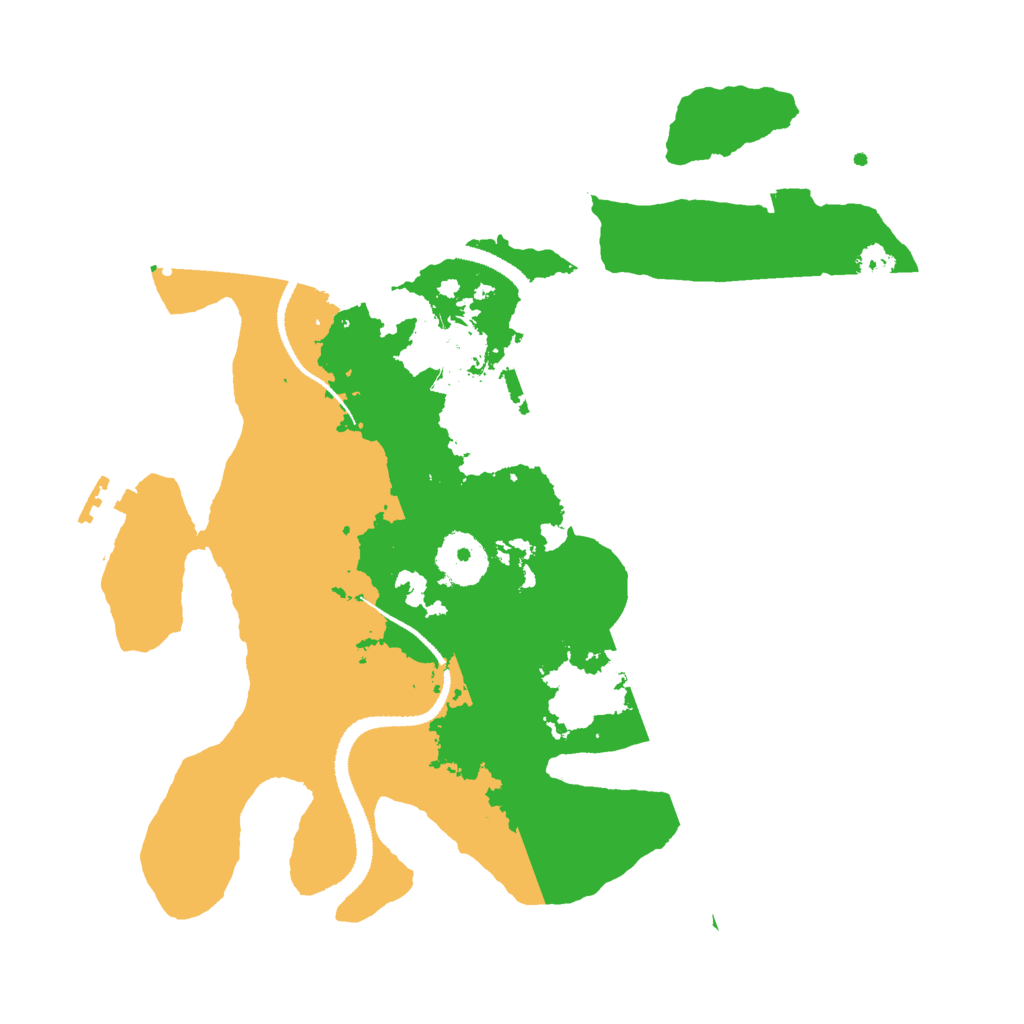 Biome Rust Map: Procedural Map, Size: 3000, Seed: 32542457