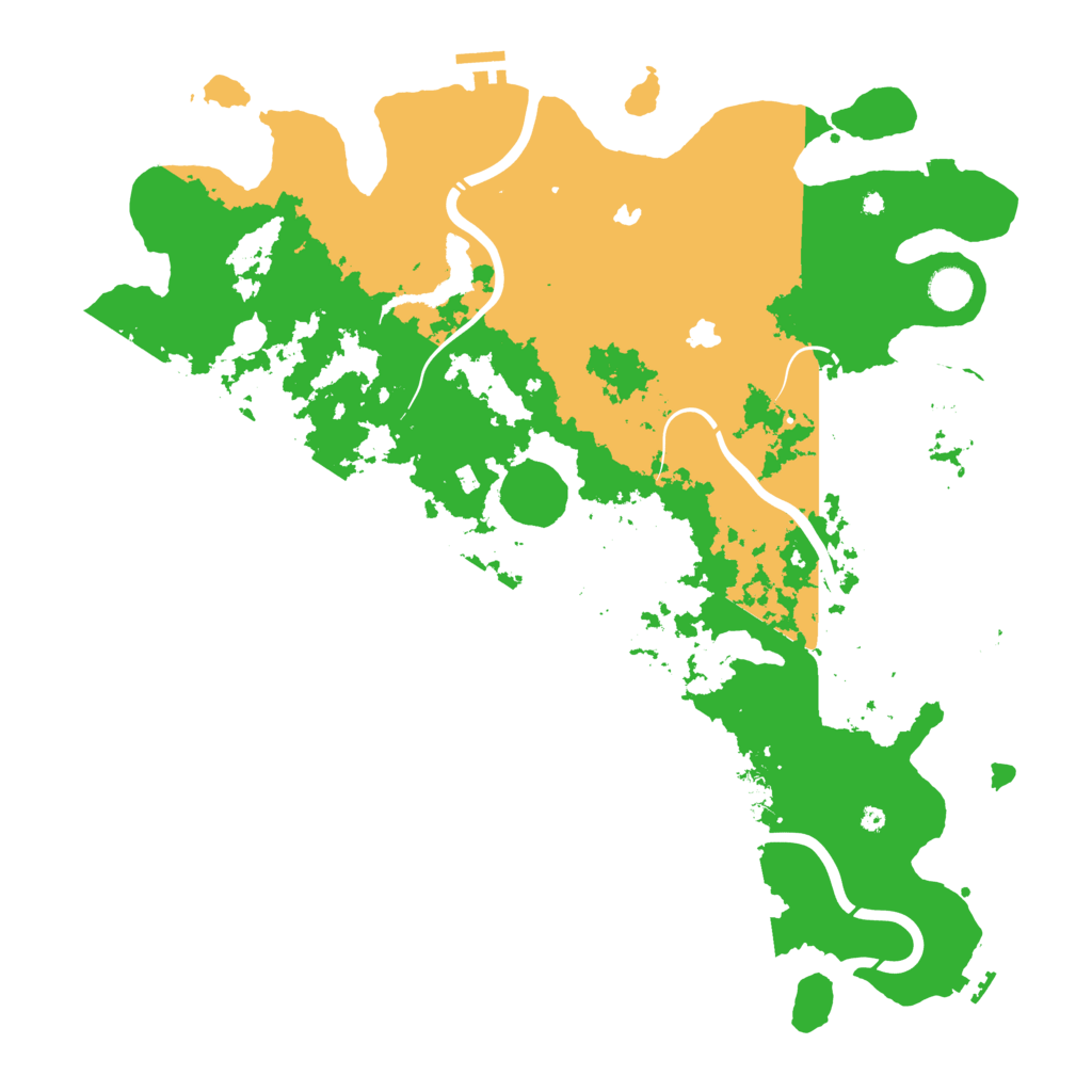 Biome Rust Map: Procedural Map, Size: 4500, Seed: 27700